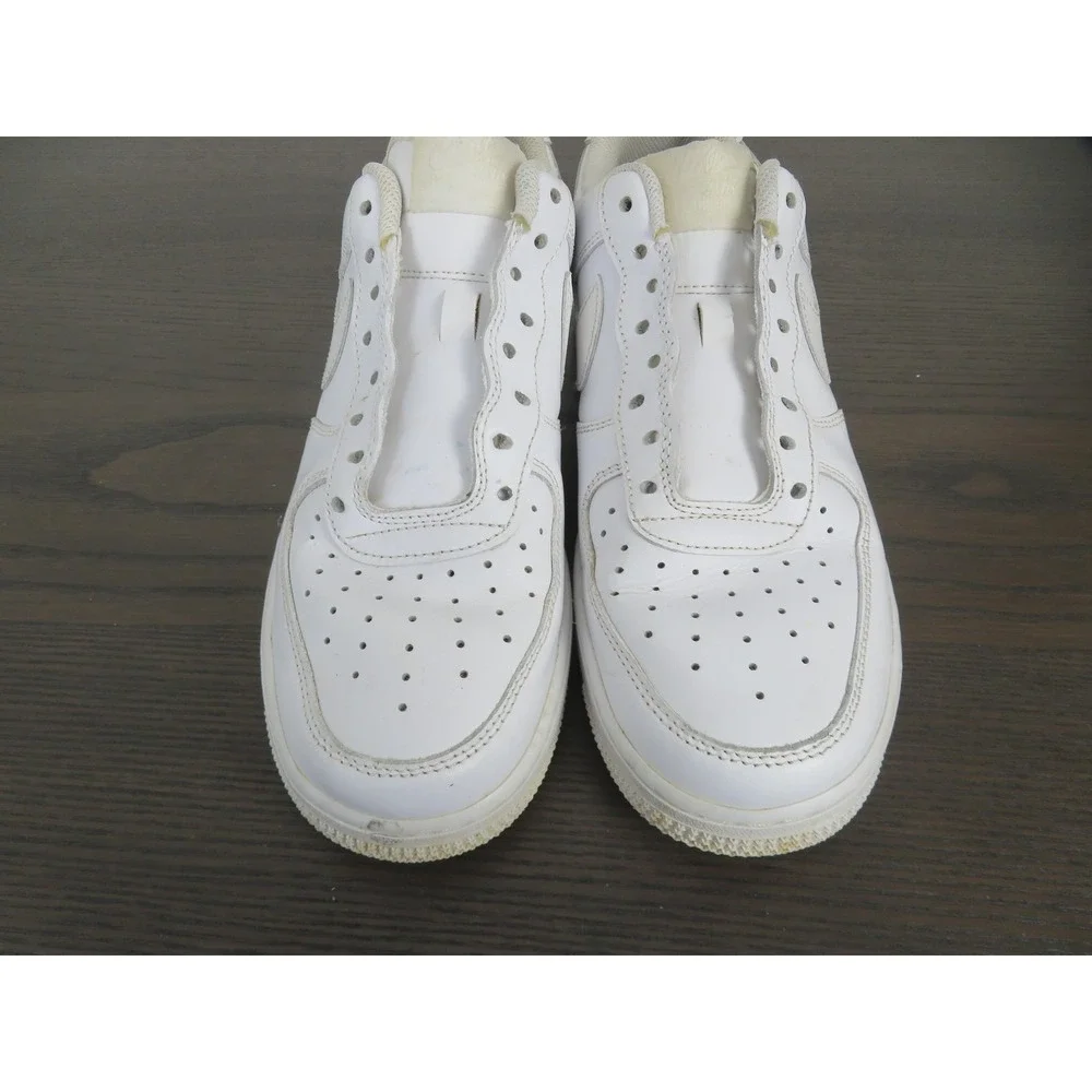 Nike Air Force 1 Shoes Womens 9.5 White Leather Casual Sneakers DD8959-100 - Picture 3 of 10